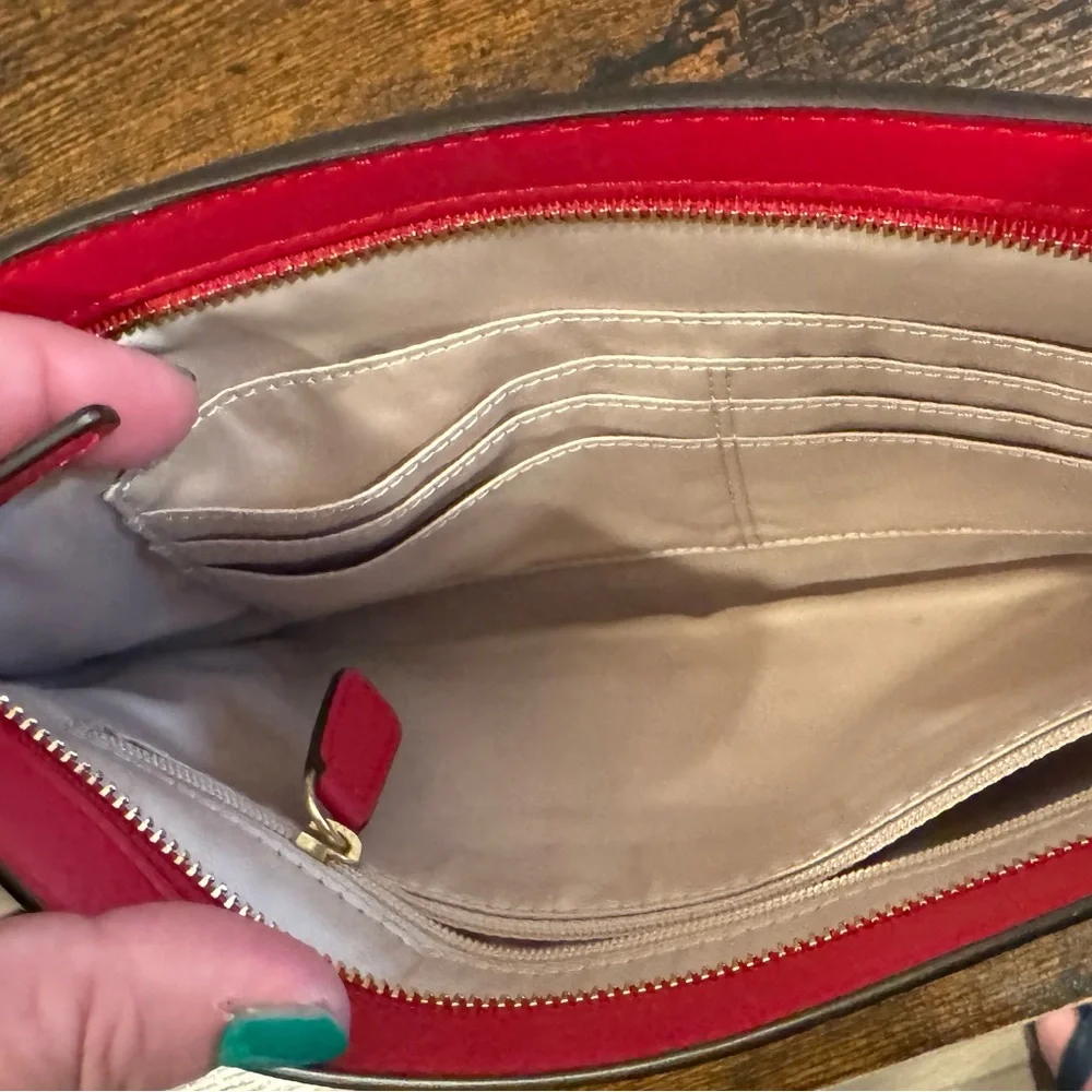 Coach Vibrant Red Leather Envelope Clutch NWT. Vintage but never used - Picture 6 of 6